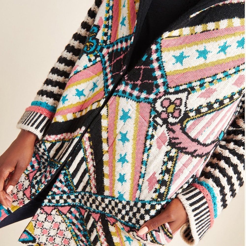 Anthropologie Multicolor Patterned Jacket - Picture 9 of 11